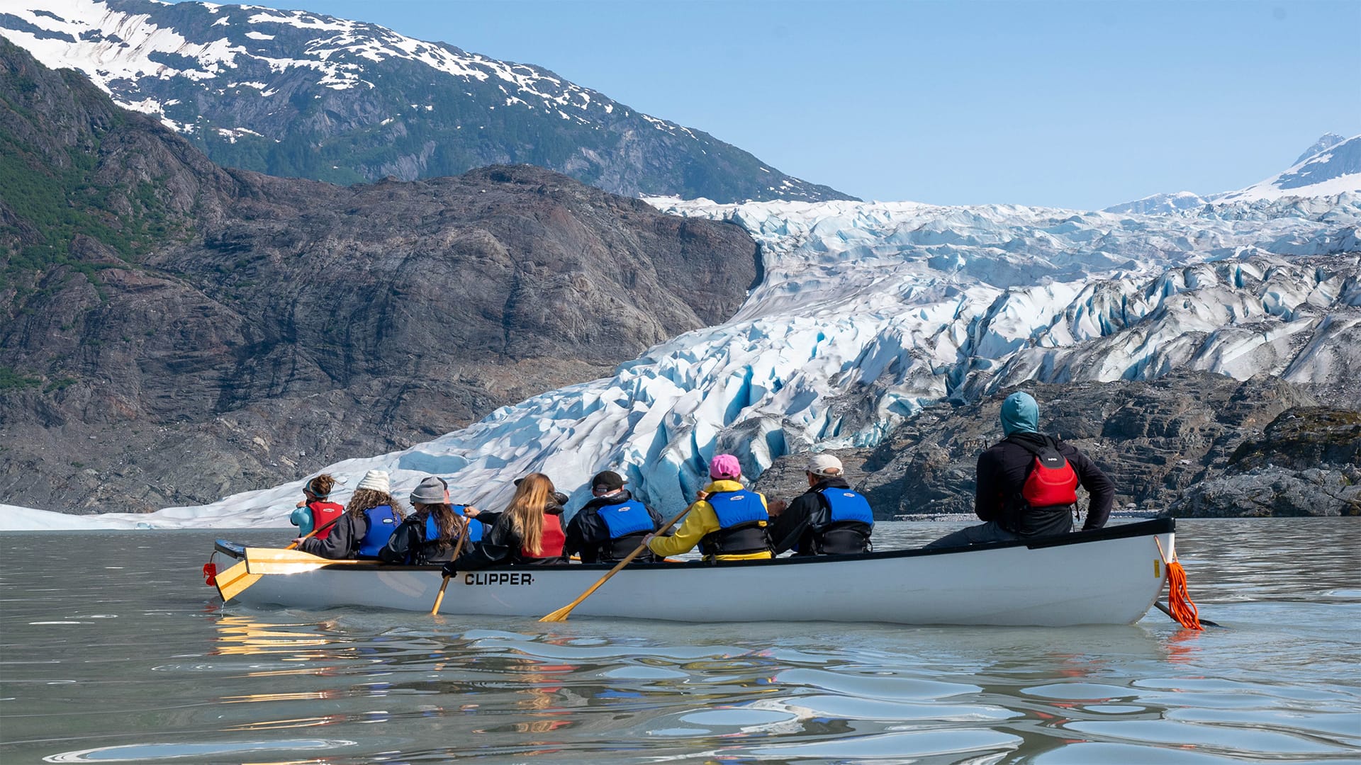 mendenhall glacier canoe paddle & trek
